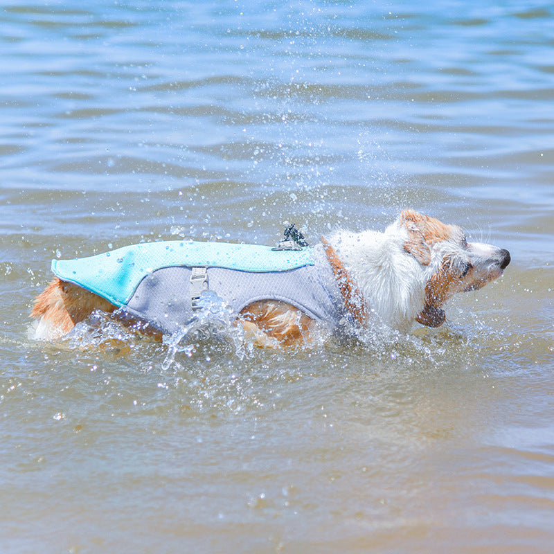 Breathable Vest For Sunstroke Prevention Water-soakable Dog Cooling Vest