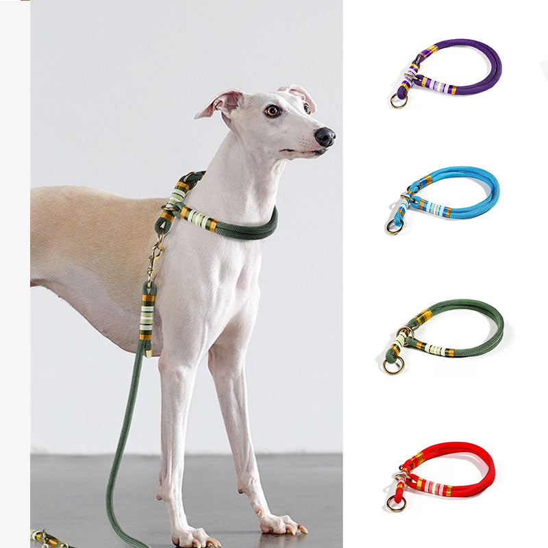 Cuerda trenzada tejida a mano, sin tirones, accesorios para perros geniales, Collar de entrenamiento