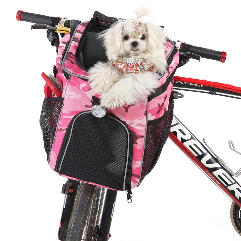 Mochila multifuncional para porta-bicicletas para cães e gatos