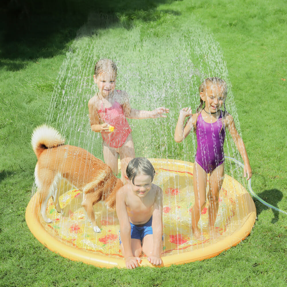 Verano al aire libre inflable Splash Play Mat perro rociador Pad