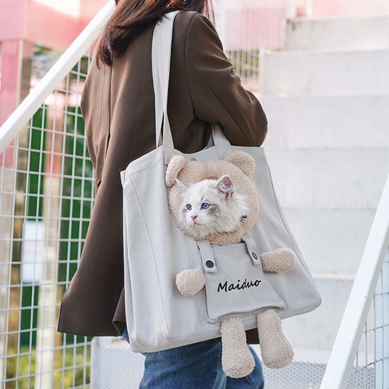 Sac de transport pour animaux de compagnie de créateur de voyage respirant et portable