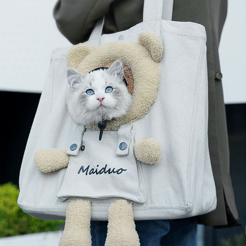 Sac de transport pour animaux de compagnie de créateur de voyage respirant et portable