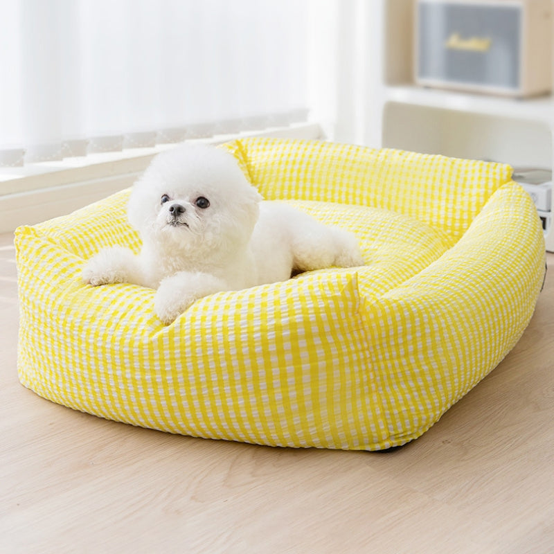 Cama rectangular lavable para perros Cama transpirable para mascotas