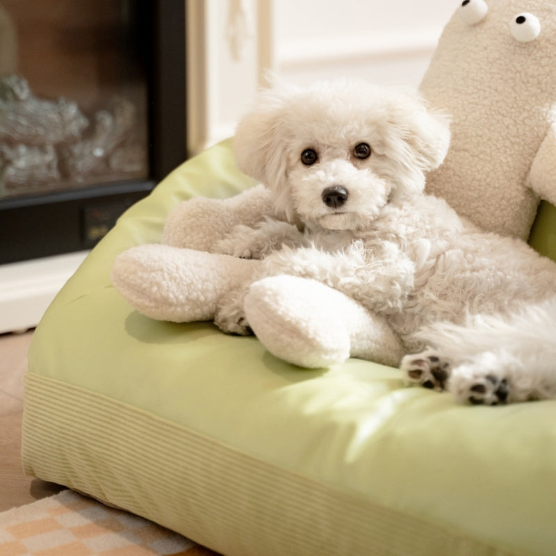 Leather Cooling Dog & Cat Sofa Bed