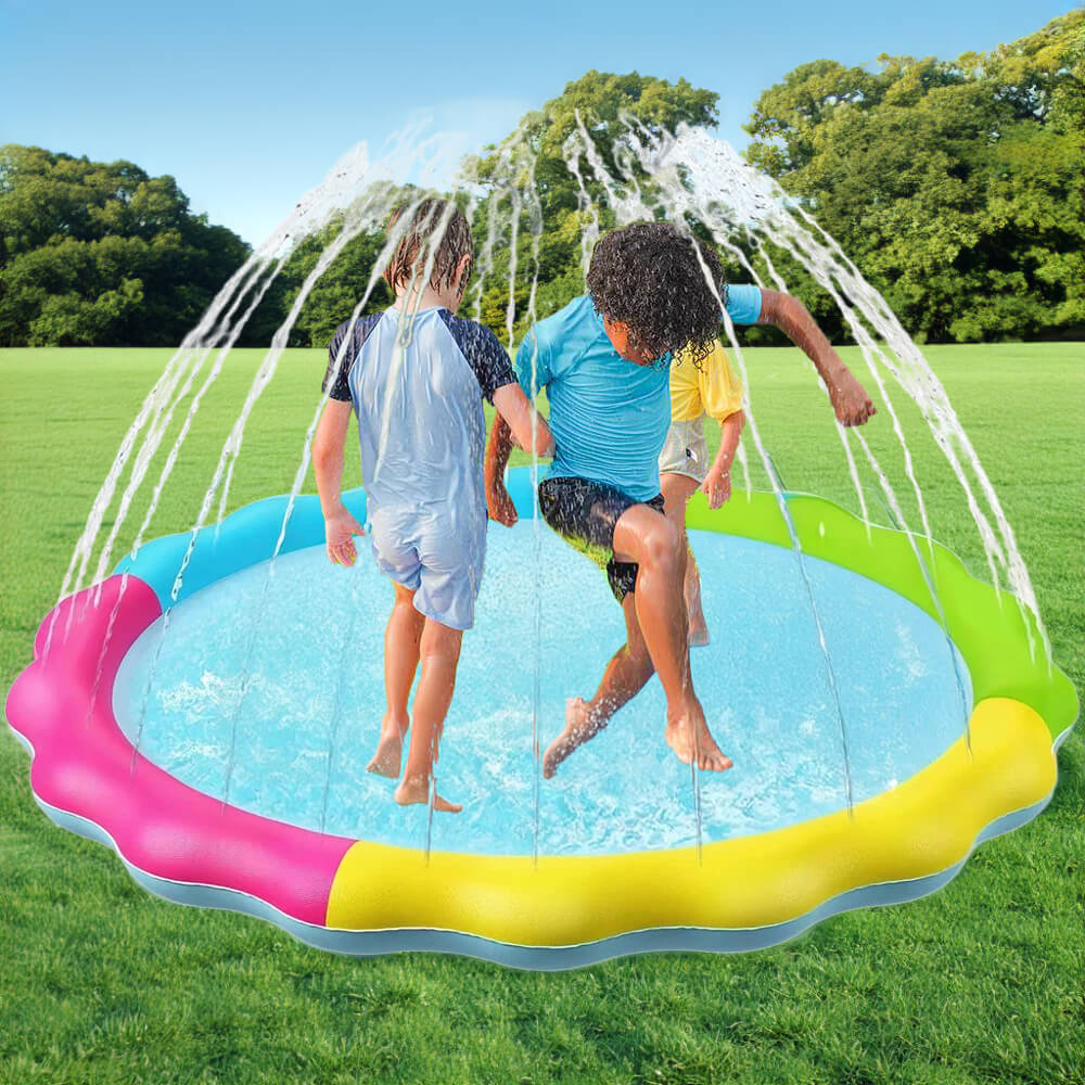 Verano al aire libre inflable Splash Play Mat perro rociador Pad