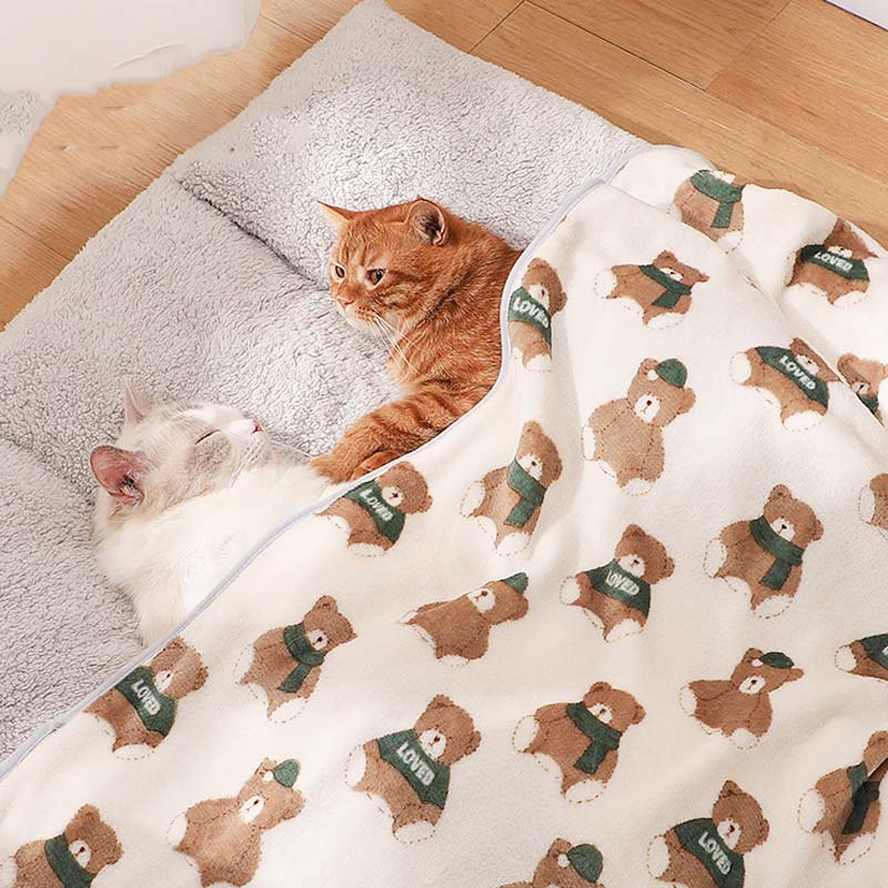 Couverture super douce pour animaux de compagnie, couverture à pétrir pour chat