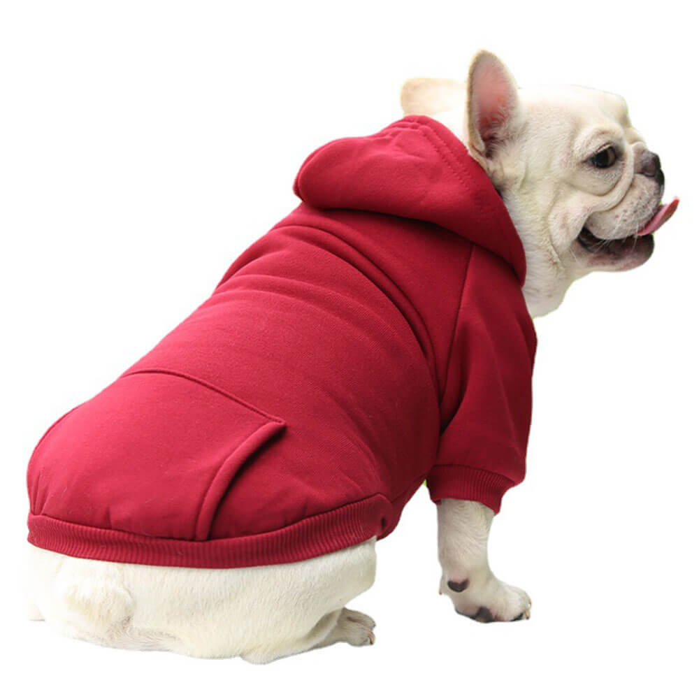 Sudadera con bolsillo para otoño e invierno, ropa para perros con doble pierna, estilo deportivo, Multicolor