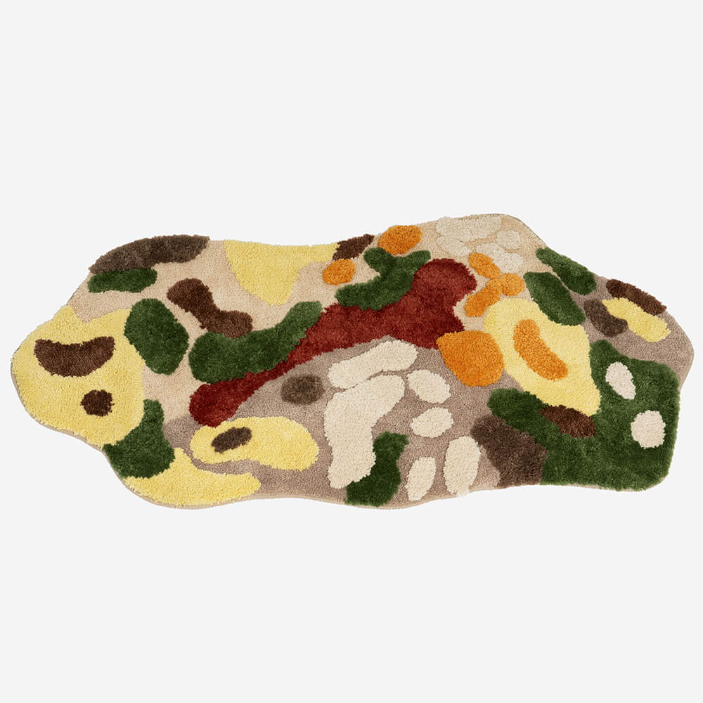 Irregular Natural Plush Carpet Pet Mat Pet Rug