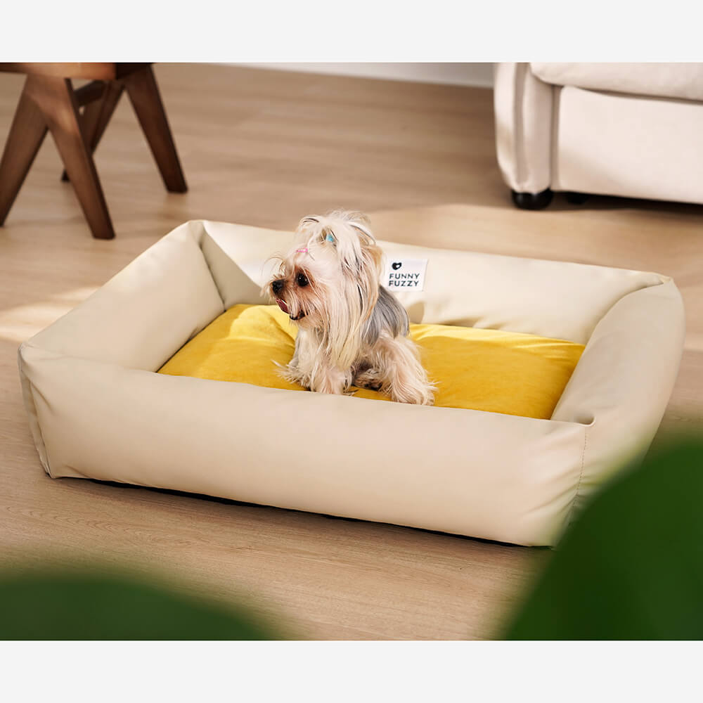 Lit pour chien confortable et imperméable Leathaire