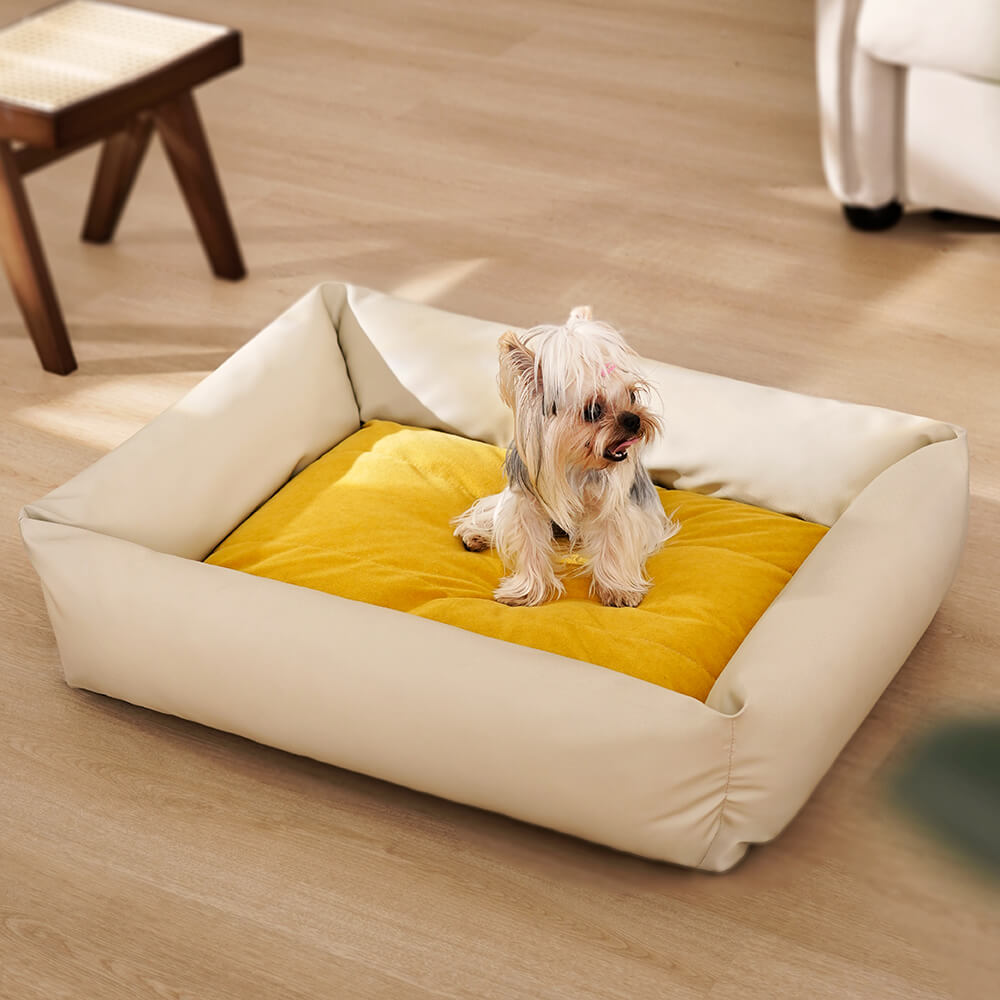 Lit pour chien confortable et imperméable Leathaire