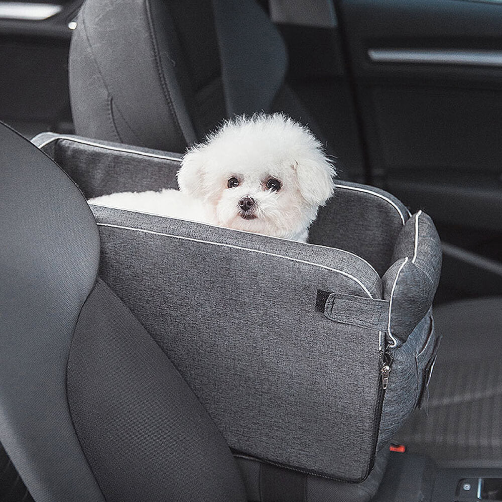 Asiento de coche para mascotas con consola Lookout Suede Square